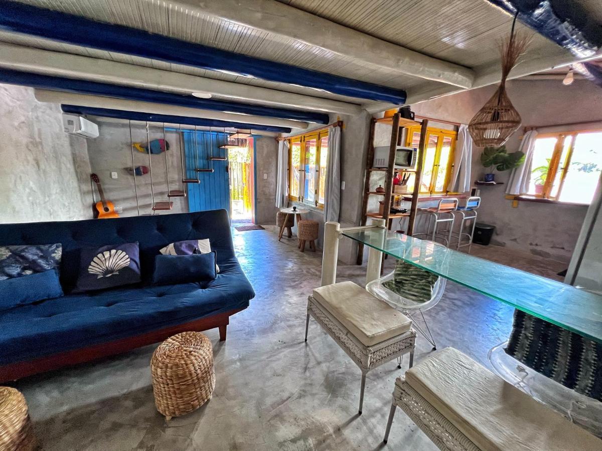 Villa Casinha Azul Caraiva - Casa Completa Na Beira Do Rio Exterior foto