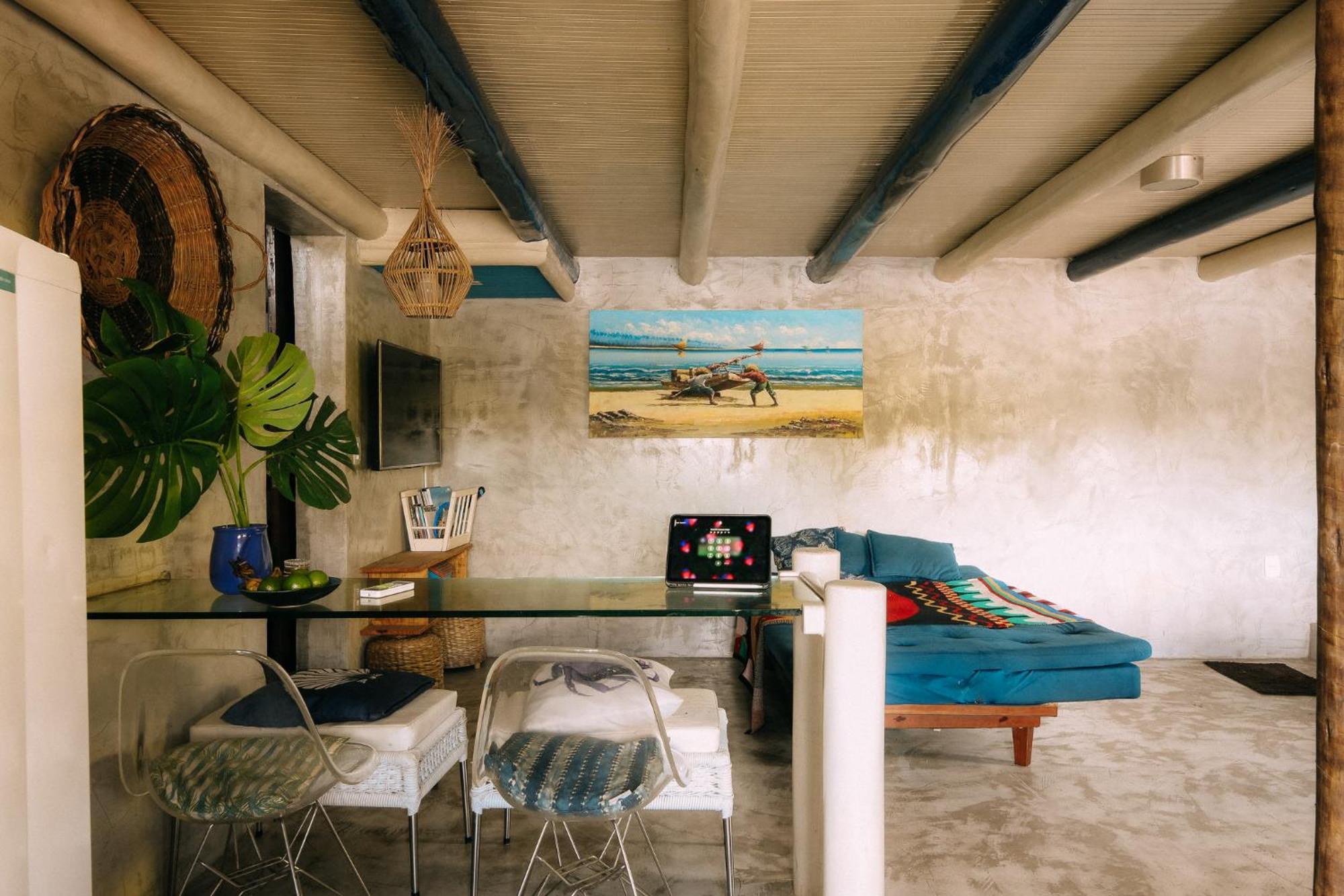 Villa Casinha Azul Caraiva - Casa Completa Na Beira Do Rio Exterior foto